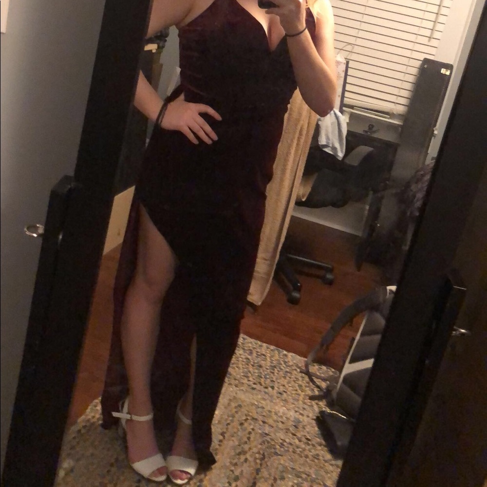 Velvet formal dress